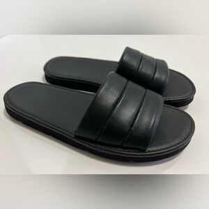 Vince Leather Slides
